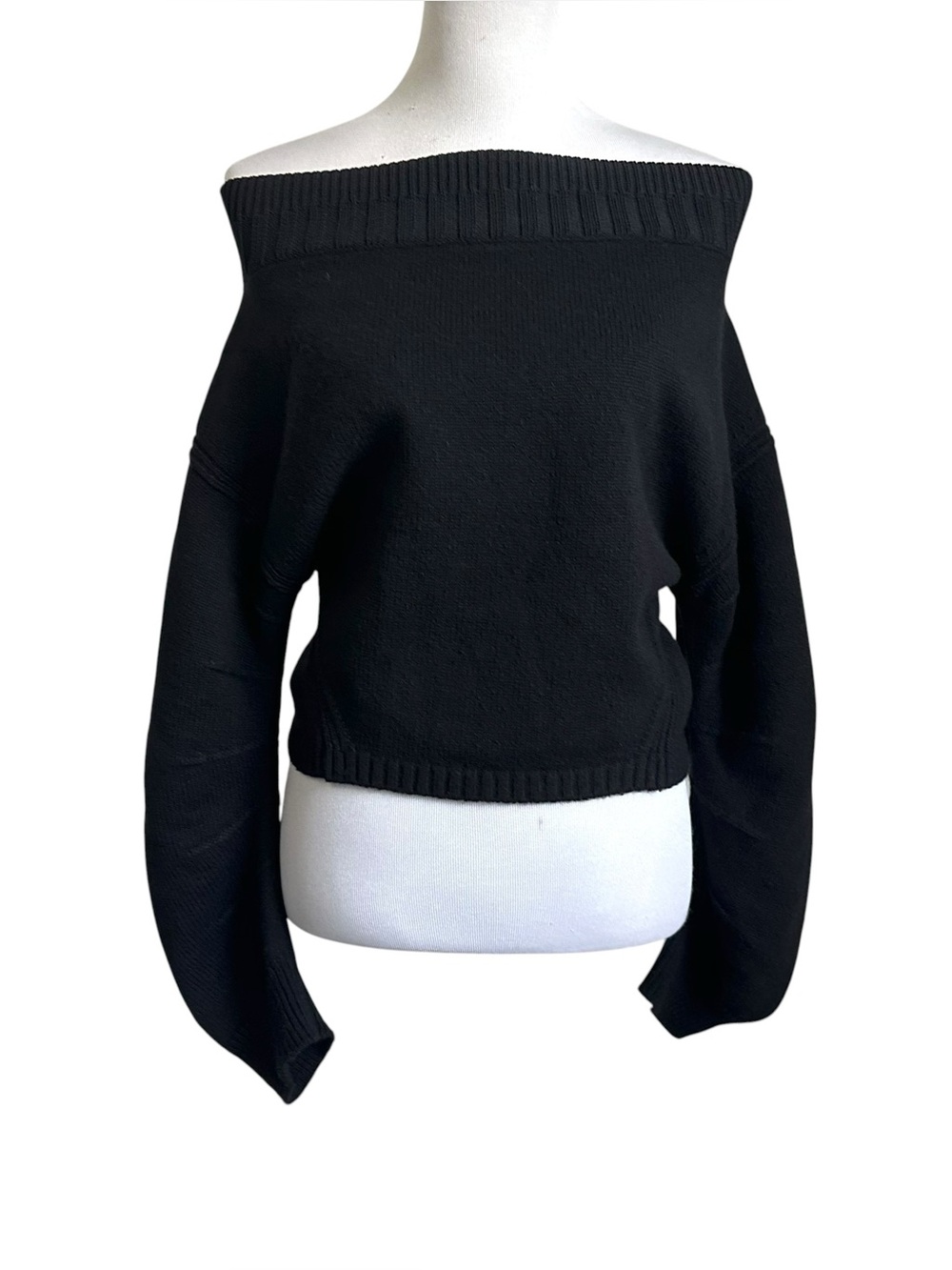 Opening Ceremony Womens Off The Shoulder Sweater Sz Small Barrel Long Sleeves